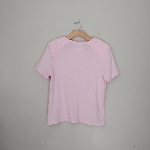 CHRLDR Franny Shoulder Pad Tee Short Sleeve T-Shirt Candy Pink - Picture 6 of 16